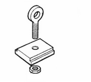 Lathe tailstock bolt nut plate
